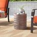 Williston Forge Stone/Concrete Outdoor Side Table Stone/Concrete in Gray | 15.5 H x 15.75 W x 15.75 D in | Wayfair A2F18FF0AEF64F75AD61B4BC36DD271D