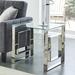 House of Hampton® Kirkhill End Table Glass in Gray | 21.75 H x 21.75 W x 21.75 D in | Wayfair 3F17EDC7F027489B803F4880193D0F99
