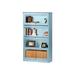 World Menagerie Didier Barrister Bookcase Wood in Blue/Brown | 58 H x 32.5 W x 13 D in | Wayfair WLDM8175 40131250