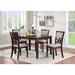 Winston Porter 4 - Person Rubberwood Solid Wood Dining Set Wood in Brown/Gray | Wayfair A968AA6FA06F43B5AE3CC937BB44A4E3