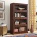 World Menagerie Didier Barrister Bookcase Wood in Yellow/Brown | 58 H x 32.5 W x 13 D in | Wayfair WLDM8175 40131220