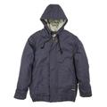 Berne FRHJ01T Men's Tall Flame-Resistant Hooded Jacket in Navy Blue size Large/Tall | Cotton/Nylon Blend