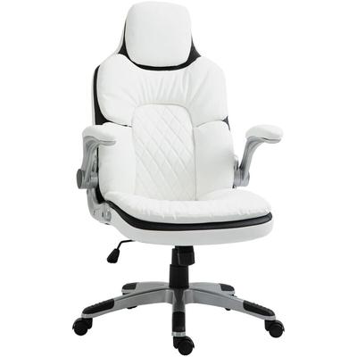 Vinsetto - Ergonomischer Bürostuhl mit klappbare Armlehnen, Höhenverstellbarer Schreibtischstuhl Image