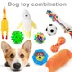 Kit de jouets en peluche grinçants pour chiens boule pour animaux de compagnie ULSophia molaire