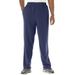 Men's Big & Tall Explorer Plush Fleece Pants by KingSize in Navy (Size 8XL)