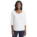 Plus Size Women's Stretch Cotton Scoop Neck Tee by Jessica London in White (Size 34/36) 3/4 Sleeve Shirt