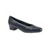 Extra Wide Width Women's Doris Pumps by Trotters® in Navy (Size 7 1/2 WW)