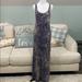 Anthropologie Dresses | Lilka By Anthro Tan/Blue Tribal Print Maxi | Color: Blue/Tan | Size: S