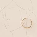 Anthropologie Jewelry | New~ Anthropologie Bliss Hoop Earrings / Gold | Color: Gold | Size: Os
