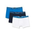 Emporio Armani Men's Underwear 3-Pack Boxer Core Logoband Shorts, Cowslip/White/Navy, M