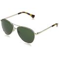 Ralph Lauren Women's 0RA4130 Sunglasses, Pale Gold/Green, 58/13/140