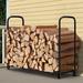 Arlmont & Co. Jepson 48" W Metal Log Rack Metal | 48 H x 48 W x 14 D in | Wayfair EEAAD3C5C5C54A59A66902BF2C7F670C