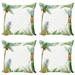 East Urban Home Ambesonne Pineapple Throw Pillow Cushion Case Pack Of 4 | 24 H x 24 W x 0.04 D in | Wayfair 16DA01B6A5E844F38E8FD068F2254A51