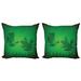 East Urban Home Ambesonne Animal Throw Pillow Cushion Cover Pack Of 2 | 20 H x 20 W x 0.04 D in | Wayfair E630BE308099480EA4ED16D009F78897