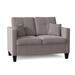 Piedmont Furniture Allison 53" Square Arm Loveseat Microfiber/Microsuede in Gray | 38 H x 53 W x 34 D in | Wayfair 5950LSM39