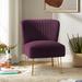 Side Chair - Etta Avenue™ Celisha Velvet Side Chair Velvet in Indigo | 31.5 H x 26 W x 30 D in | Wayfair 7F45896A0794432FB2D111728FBBA532