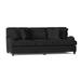 Bernhardt Tarleton 86.5" Sofa w/ Reversible Cushions Velvet/Microfiber/Microsuede/Polyester/Other Performance Fabrics in Gray/Black | Wayfair