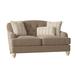 Birch Lane™ Sullivan 65" Charles of London Loveseat w/ Reversible Cushions Velvet/Polyester/Other Performance Fabrics in Brown | Wayfair