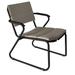 OASIQ Corail Patio Chair w/ Cushion Metal in Gray | 30.88 H x 25.75 W x 31.44 D in | Wayfair 1001020001000-LS