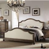Kelly Clarkson Home Allegrezza Standard Bed Wood & /Upholstered/Polyester in Brown | 59 H x 60 W x 80 D in | Wayfair