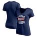 Women's Fanatics Branded Navy Air Force Falcons Americana V-Neck T-Shirt