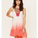 Free People Dresses | Free People Ombr Belle Fleur Crochet Tunic Dress | Color: Orange/Pink | Size: M