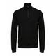 Selected Homme Men's SLHBERG Half Zip Cardigan B NOOS Sweatshirt, Black, M