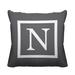 ULLI HOME Colter N Throw Pillow Polyester/Polyfill blend | 15 H x 15 W x 4.5 D in | Wayfair HoltGreyN_16x16