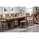 Birch Lane™ Alfa Extendable Solid Wood Dining Table Wood in Brown | 30 H in | Wayfair 96A4C5CB344A4E29B92B6A6B6D5072EF