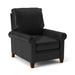 Birch Lane™ Wade 33.5" Wide Genuine Leather Standard Recliner Fade Resistant in Black/Brown | 41 H x 33.5 W x 39 D in | Wayfair