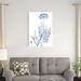 Kelly Clarkson Home Antique Botanical In Blue V by Vision Studio - Wrapped Canvas Print Canvas in White | 36 H x 24 W x 1.25 D in | Wayfair