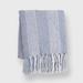 Stripe Textured Throw by Evergrace Home in Blue (Size 60" X 50")