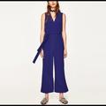 Zara Pants & Jumpsuits | Navy Blue Jumpsuit | Color: Blue | Size: S