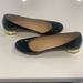 J. Crew Shoes | J. Crew Lily Metallic Heel Patent Flat Size 8 | Color: Black/Gold | Size: 8