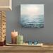 Highland Dunes Soothing Sea by Danhui Nai - Wrapped Canvas Painting Print Canvas in Blue/Gray | 12 H x 12 W x 1.25 D in | Wayfair