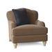 Armchair - Birch Lane™ Sullivan 38" Tufted Down Cushion Wide Armchair Polyester/Cotton/Fabric/Other Performance Fabrics in Brown | Wayfair