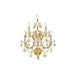 Willa Arlo™ Interiors Stockard 7 - Light Dimmable Candle Wall Light, Crystal in Yellow | 27 H x 22 W x 15.5 D in | Wayfair HOHM6750 41385903