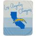Los Angeles Chargers 60'' x 70'' Ultra Fleece State Stripe Blanket