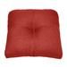 Tufted Wicker Chair Cushion by BrylaneHome in Geranium Thick Patio Seat Pad