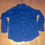 Polo By Ralph Lauren Shirts | 100% Linen Polo Button Shirt | Color: Blue | Size: Xl