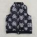 Disney Jackets & Coats | Disney Skull And Crossbone Puffer Vest Jacket | Color: Black/White | Size: 4tb