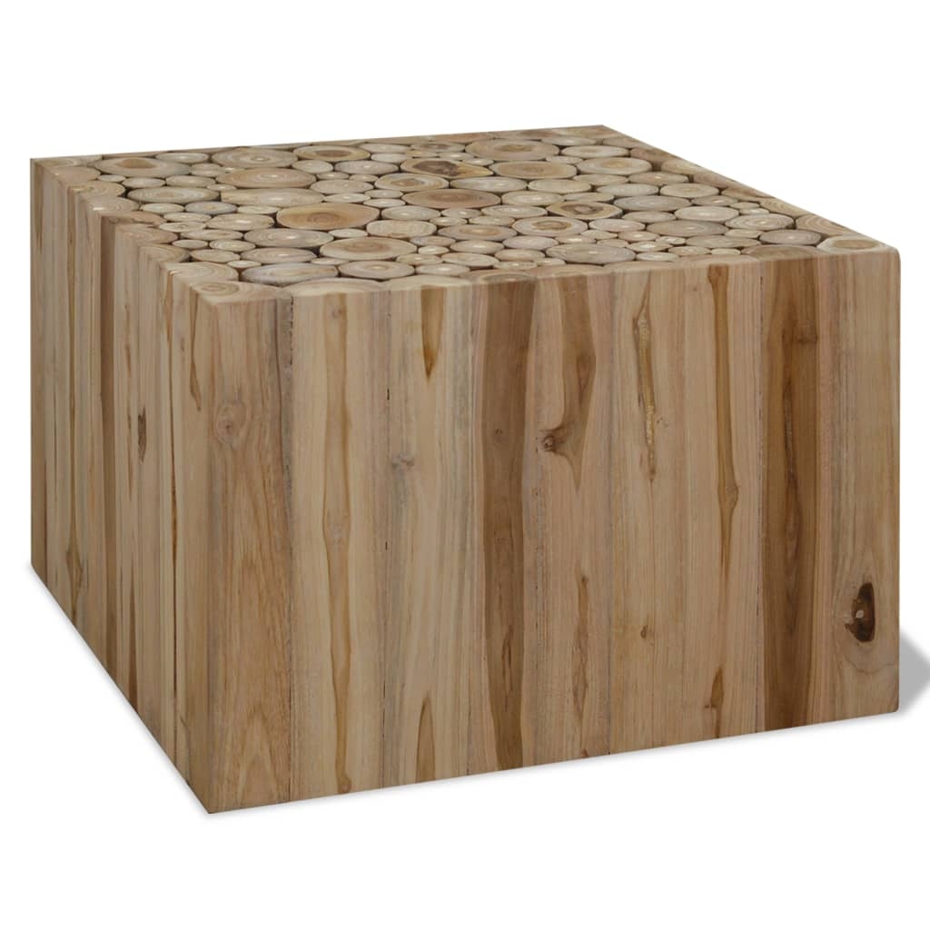 vidaXL Couchtisch Teakholz 50x50x35 cm Image