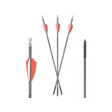 Axe Crossbows Axe Crossbow Micro Bolt .166'' W/red Lighted Nock 18'' 3pk