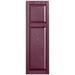 Alpha Shutters Custom Cottage-style Raised Panel Vinyl Shutters Pair in Red/Pink/Indigo | 60 H x 187.5 W x 0.125 D in | Wayfair R218060090