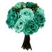 Primrue Rose Floral Arrangement Polyester in Green | 2 H x 8 W x 8 D in | Wayfair WRLO1000 39213455