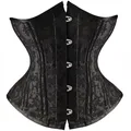 Hourglass-Corset Gothique Bustier pour Femme Corselet Steampunk Gaine Ventre Amincissante Top