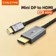 CABLEsmen-Câble adaptateur mini DP vers HDMI en nylon 4K/60Hz mini Displayport vers HDMI