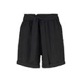 TOM TAILOR Denim Damen Weiche Shorts mit Lyocell 1027482, 14482 - Deep Black, S