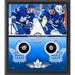 Auston Matthews & John Tavares Toronto Maple Leafs Framed Autographed Hockey Puck Shadowbox with Pucks