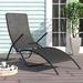 Bay Isle Home™ Patio Lounge Chair Outdoor Chair Folding Sunlounger Sunbed Poly Rattan Wicker/Rattan in Brown | 37.4 H x 24 W x 57.9 D in | Wayfair